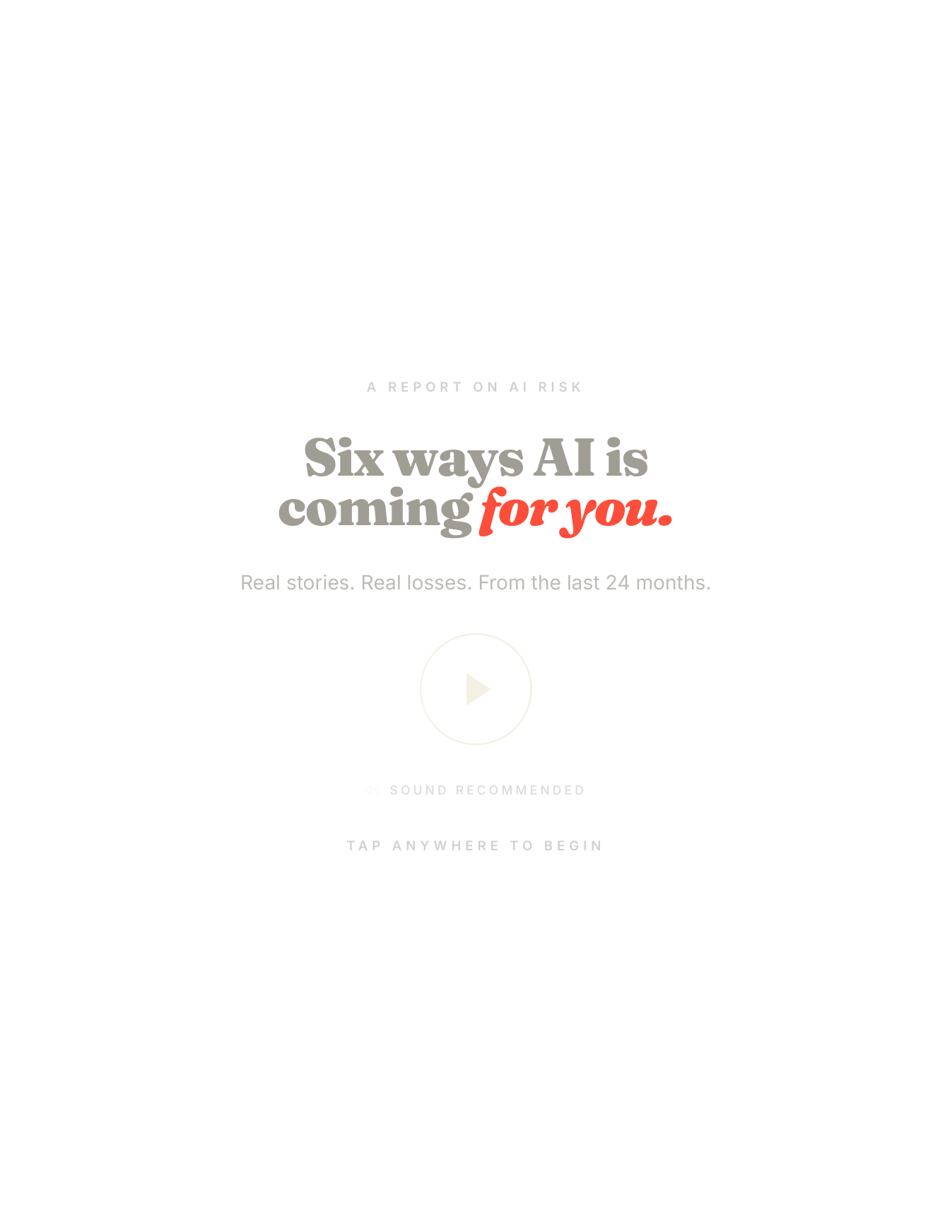 AI Risk Report cover